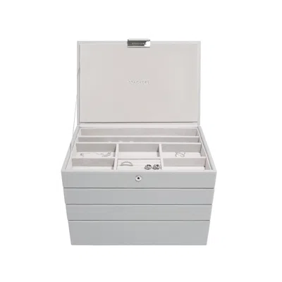 Stackers Women's  Pebble Grey Classic Jewelry Box Set Of Four In Gray