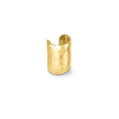 Dower & Hall Long Straight Nomad Ear Cuff In Gold