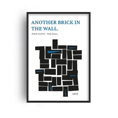 Fanclub Black / Blue Another Brick In The Wall Giclée Retro Art Print A3 In Multi