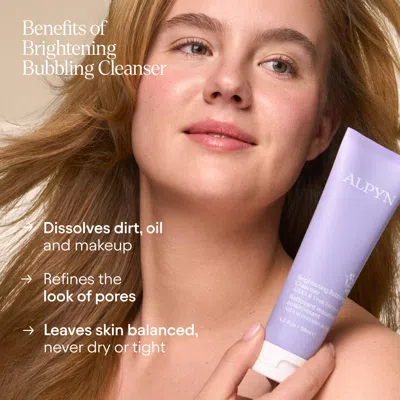 Alpyn Beauty Aha Brightening Bubbling Cleanser In Purple