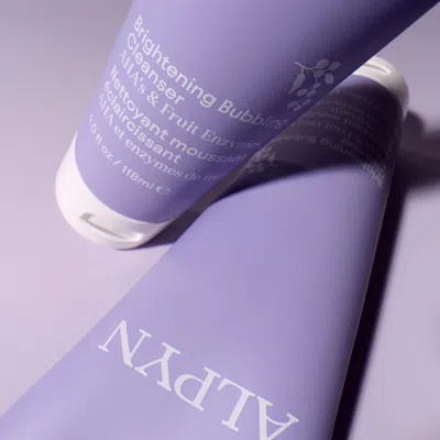 Alpyn Beauty Aha Brightening Bubbling Cleanser In Purple