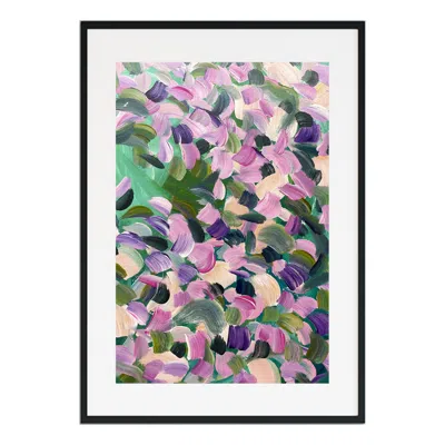 Jessica Slack Studio White Scents Of Spring Abstract Floral Print In Multi
