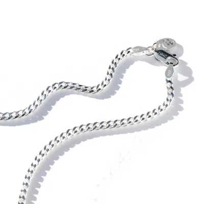 Charlotte's Web Jewellery Men's Silver Cuban Curb Chain In Silver