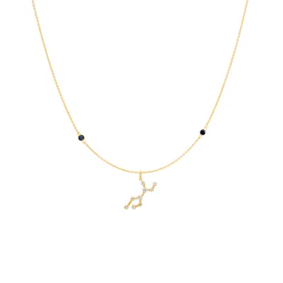 Lavani Jewels Women's Zodiac Horoscope Sign Virgo Constellation Necklace Gold In Gold