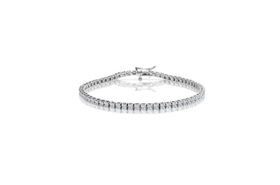 Spero London Sterling Silver Tennis Bracelet In Silver