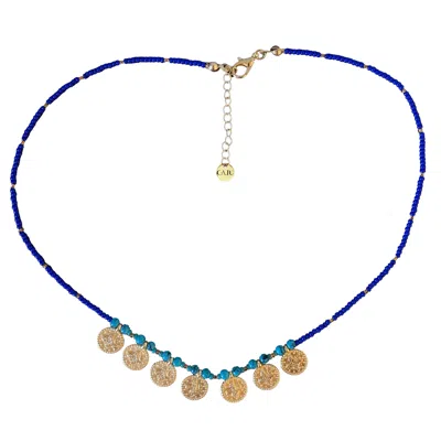 Gajú Women's Blue Oia Necklace - Raw Lapis Lazuli & Lapis In Blue