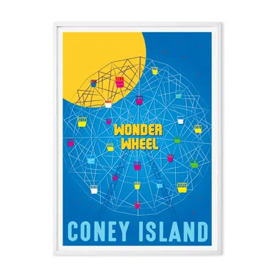 Eye For London Prints Coney Island New York Art Print In Multi