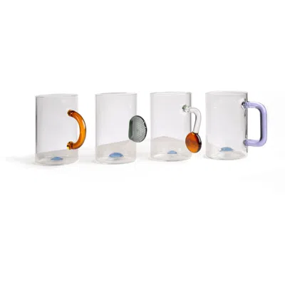 And Jacob Small Glass Coffe Cup Set - Multicolour In Multi