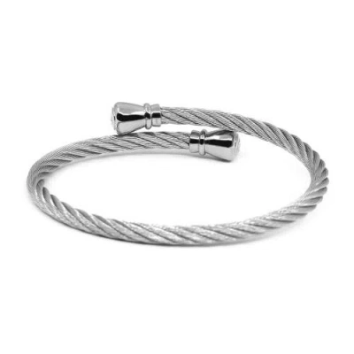 Charriol Celtic Rope-detail Bangle In Metallic