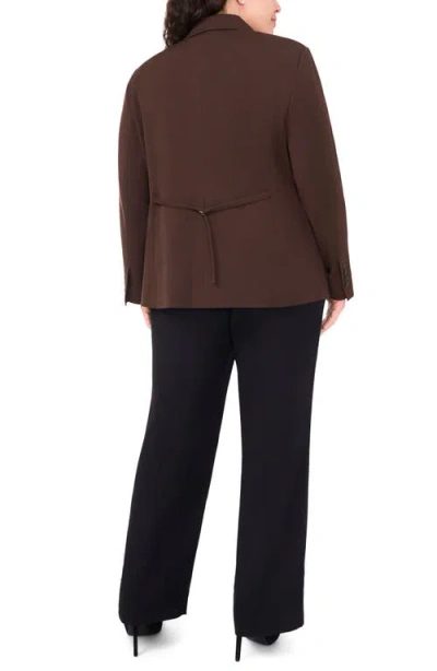 Halogenr Halogen(r) Clean One-button Blazer In Brown