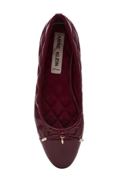 Anne Klein Women's Luci-q Slip On Flats In Burgundy