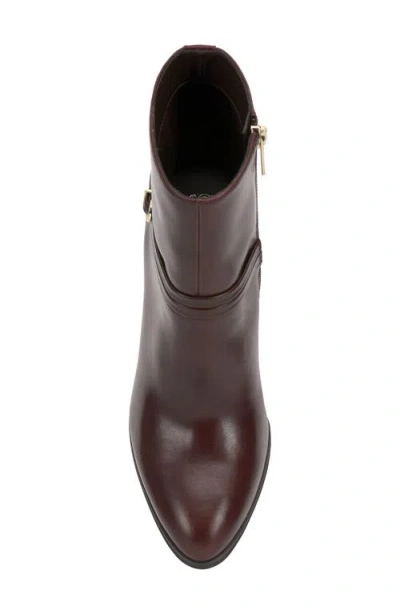 Vince Camuto Sybilla Double-strap Booties In Brown