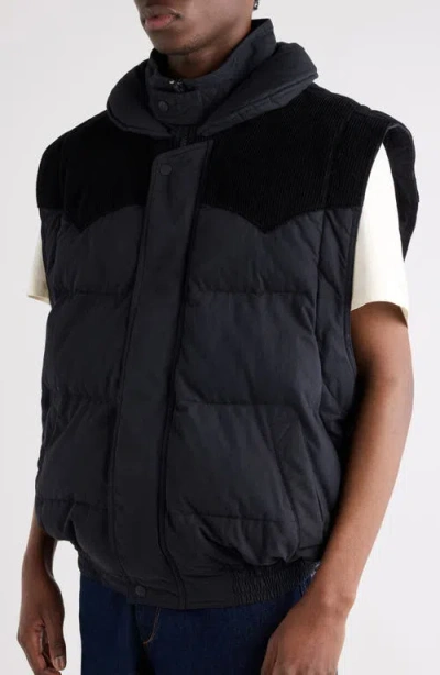 Isabel Marant Dawson Down Convertible Jacket In Black