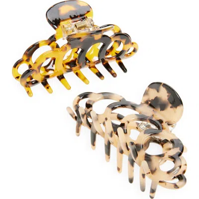Tasha Assorted 2-pack Claw Clips In Multi