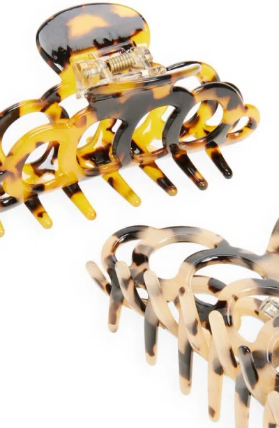 Tasha Assorted 2-pack Claw Clips In Multi