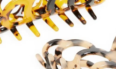 Tasha Assorted 2-pack Claw Clips In Multi