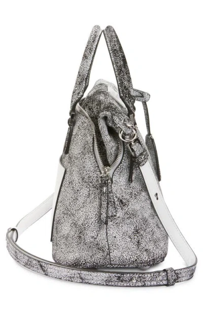 Maison Margiela Textured Leather Shoulder Bag And Strap In Multi
