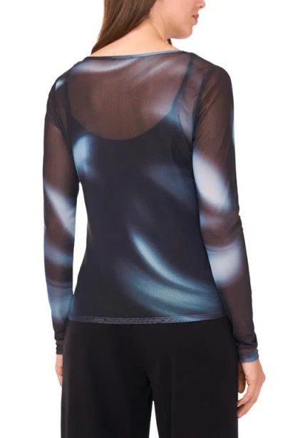 Halogenr Halogen(r) Swift Blur Mesh Top In Black
