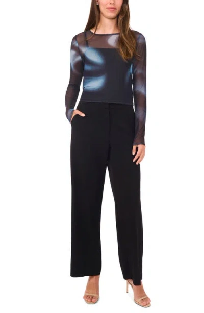 Halogenr Halogen(r) Swift Blur Mesh Top In Black