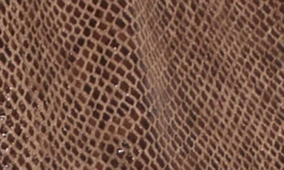 Lyssé Lysse Snake Embossed Faux Suede Jacket In Brown