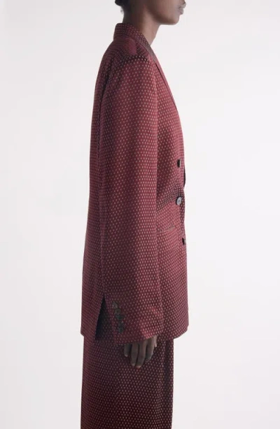Dries Van Noten Bafya 2350 W.w. Jacket With Pockets In Burgundy