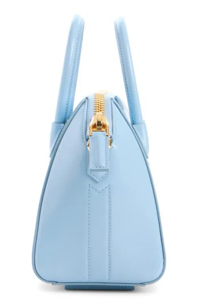 Givenchy Antigona Mini Top-handle Bag In Patent Leather In Blue