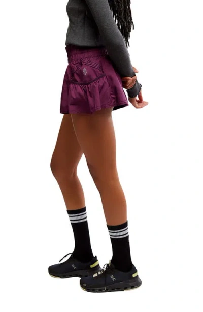 Free People Fp Movement Get Your Flirt On Shorts In Burgundy