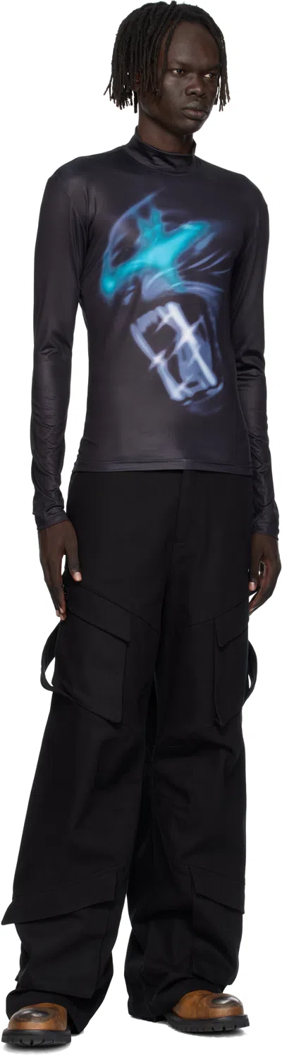 Gerrit Jacob ブラック ハイネック トップス In Multi