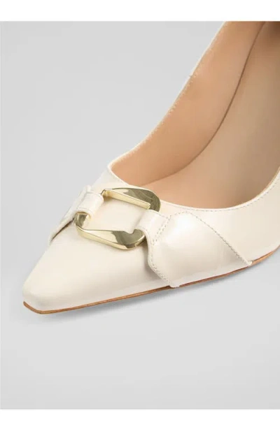 Lk Bennett Thelma Pointed Toe Pump In Nude