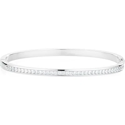 Nordstrom Cubic Zirconia Hinge Bangle In Metallic
