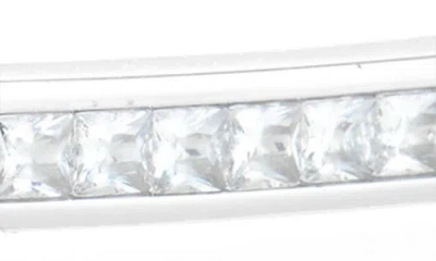 Nordstrom Cubic Zirconia Hinge Bangle In Metallic
