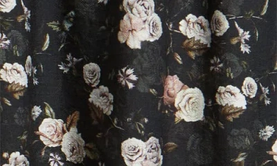 Petal And Pup Petal & Pup Cecelia Floral Puff Sleeve Maxi Dress In Black