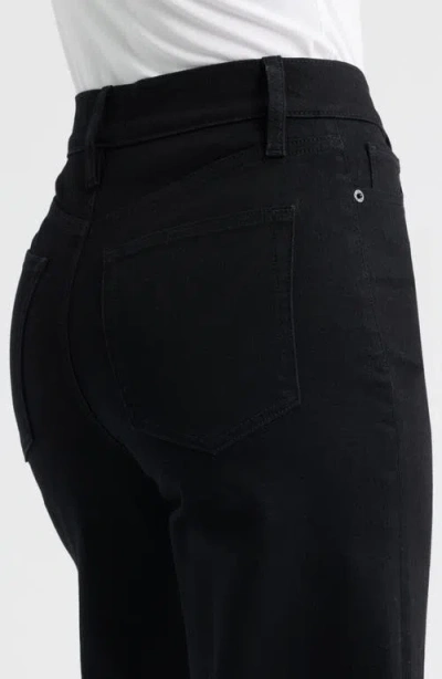 Frame Womens Black Le Slim Palazzo Long Five-pockets Wide-leg High-rise Stretch-denim Blend Jeans In Black