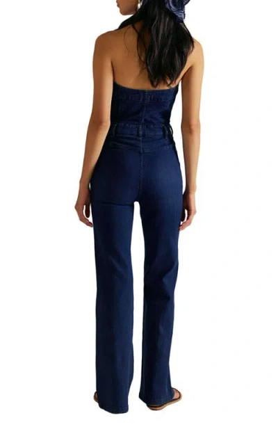 Free People Beckett Jumpsuit In Midnight Mantra In Blue