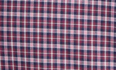 Untuckit Delune Check Performance Button-up Shirt In Purple