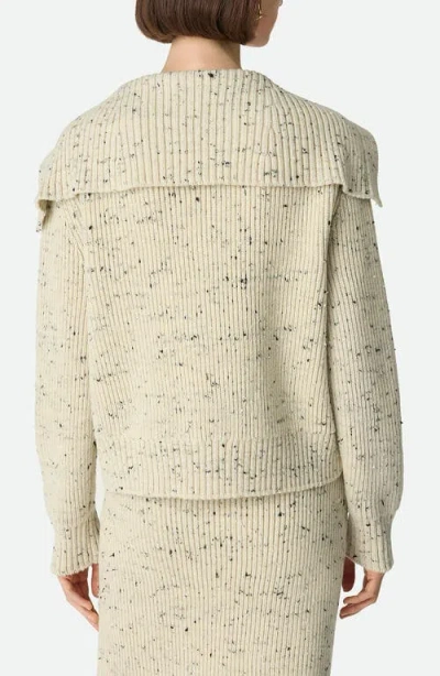 Bottega Veneta Ribbed Wool Cardigan With Knot Buttons In Multi