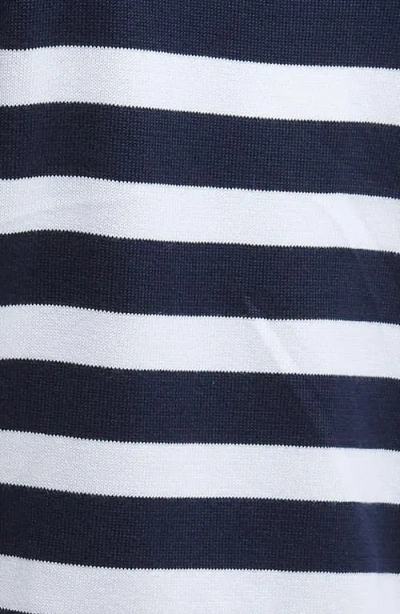 Barbour Stripe Cotton Blend Sweater In Blue