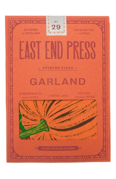 East End Press Pumpkins Sewn Garland In Multi