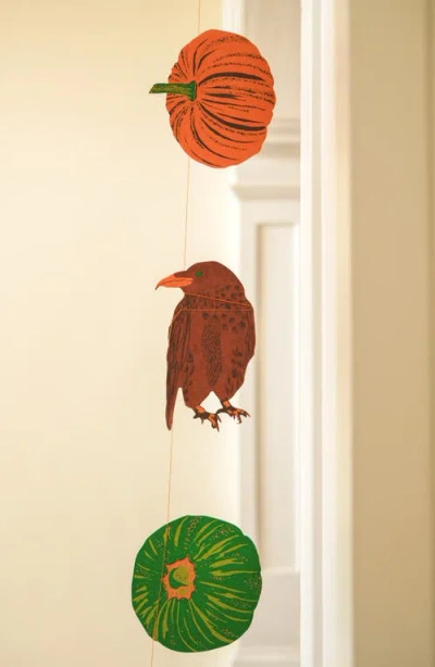 East End Press Pumpkins Sewn Garland In Multi