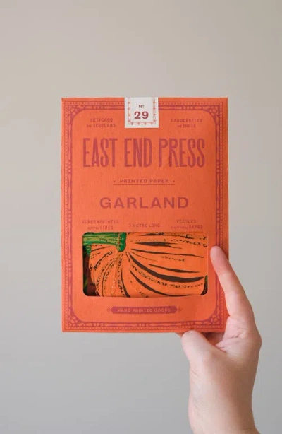 East End Press Pumpkins Sewn Garland In Multi