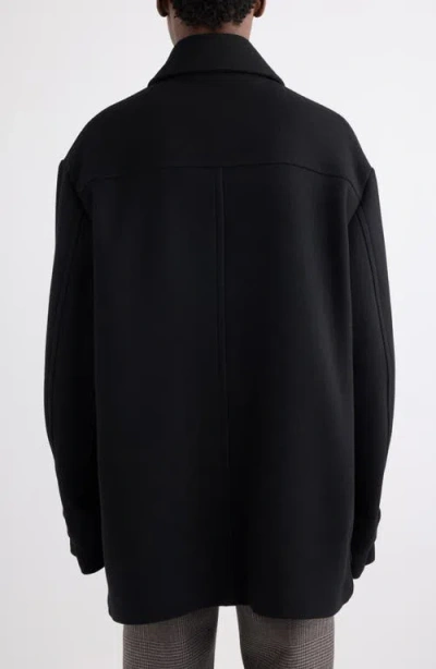 Dries Van Noten Single-breasted Rivne Short Coat In Black