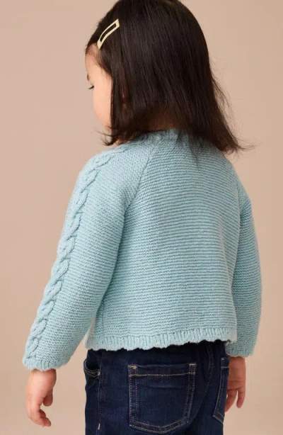 Next Kids' Embroidered Cardigan In Green