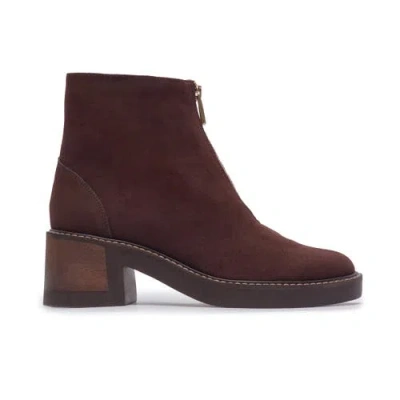Bernardo 22mm Tess Zip-front Ankle Boots In Brown