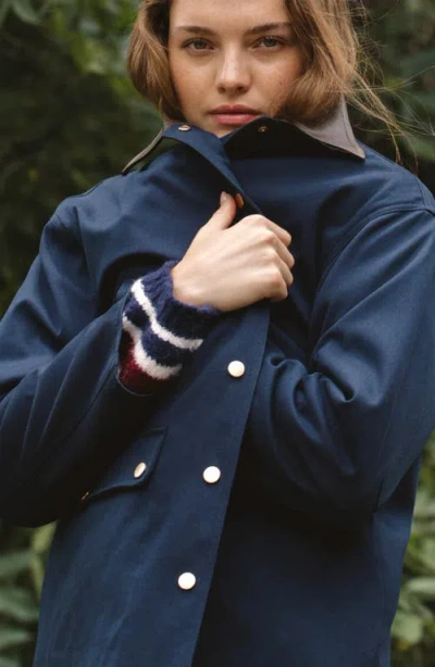 French Connection Denim Barn Jacket In Blue