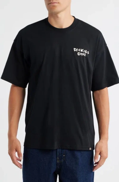 Dickies Logo-detail Crew-neck T-shirt In Black