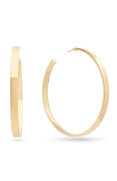 Lana Jewelry 14k Yellow Gold Polished Hoop Earrings In Gold