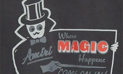 Amiri Oversize Magic Graphic T-shirt In Black