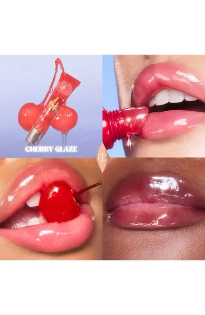 Charlotte Tilbury Unreal Lips Healthy Glow Nectar Lip Oil With Hyaluronic Acid And Vitamin E Juicylicious Cherry Glaze In Red