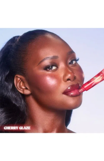 Charlotte Tilbury Unreal Lips Healthy Glow Nectar Lip Oil With Hyaluronic Acid And Vitamin E Juicylicious Cherry Glaze In Red
