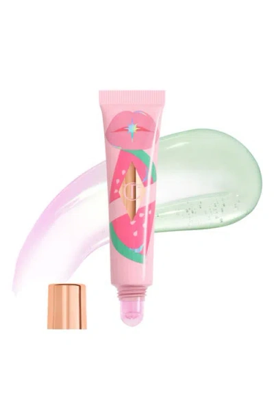 Charlotte Tilbury Unreal Lips Healthy Glow Nectar Lip Oil With Hyaluronic Acid And Vitamin E Juicylicious Pink Waterme